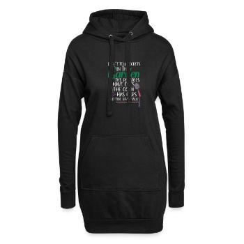 Jardinage Plantes Jardinier Plantation Nature Cadeau - Sweat-shirt à capuche long Femme - noir - Devant