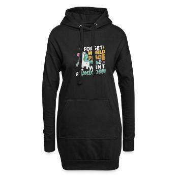 Horse Dressage Horseback-Riding Horse Girl Barn - Hoodie-Kleid - Schwarz - Vorne