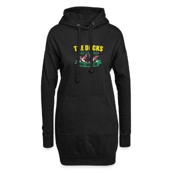 Entenjagd Entenjäger Vogeljagd - Hoodie-Kleid - Schwarz - Vorne