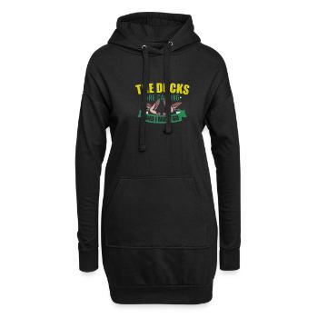 Entenjagd Entenjäger Vogeljagd - Hoodie-Kleid - Schwarz - Vorne