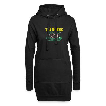 Entenjagd Entenjäger Vogeljagd - Hoodie-Kleid - Schwarz - Vorne