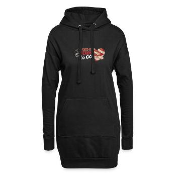 Open Heart Surgery Heart Surgery Survivor Gift - Hoodie-Kleid - Schwarz - Vorne