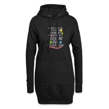 Microbiologist Microbiology Lab Staph Biology - Hoodie-Kleid - Schwarz - Vorne
