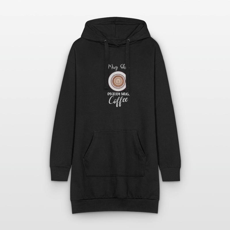 Coffee Lover Caffeine Molecule Java Latte Espresso Hoodie-Kleid
