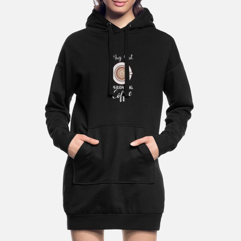 Coffee Lover Caffeine Molecule Java Latte Espresso Hoodie-Kleid