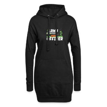 Garden Plants Gardener Lawn Mowing Leaf Blowers - Hoodie Dress - black - Front
