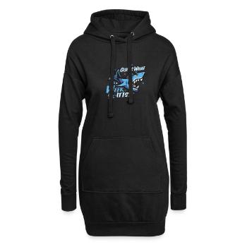 Shark Ocean Predator Scuba Diver Plongée - Sweat-shirt à capuche long Femme - noir - Devant