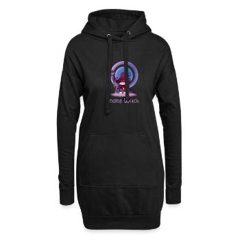 Halloween Witch Gnomes Gnome Lover Funny Gnome - Hoodie-Kleid - Schwarz - Vorne
