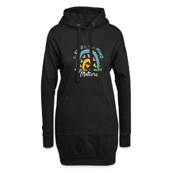 Sensibilisation à la santé mentale Dépression Suicide Prévenir - Sweat-shirt à capuche long Femme - noir - Devant