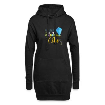 Kite Flying Kite Fan Für Fite Flying Lovers - Hoodie-Kleid - Schwarz - Vorne