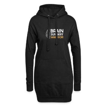 Blague sur la chirurgie cérébrale Cadeau de sensibilisation à la chirurgie cérébrale - Sweat-shirt à capuche long Femme - noir - Devant