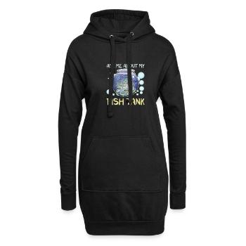 Aquaristik Aquarium Keeper Fishkeeper Salzwasser - Hoodie-Kleid - Schwarz - Vorne