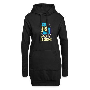 Garden Gnomes Gnome Lover Funny Gnome Gardening - Hoodie Dress - black - Front