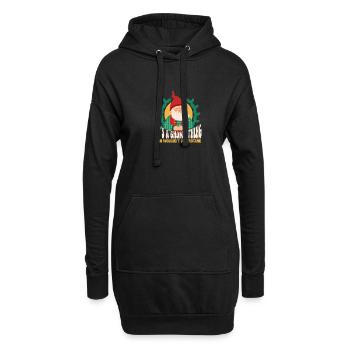 Gnomes de jardin Gnome Amant Drôle de Gnome Jardinage - Sweat-shirt à capuche long Femme - noir - Devant