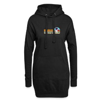 Astronaute Astronomie Système solaire Space Kids - Sweat-shirt à capuche long Femme - noir - Devant