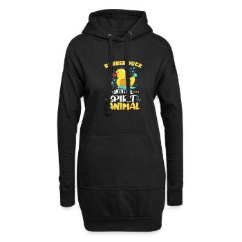 Rubber Duck Ducks Bird Hunt Duck lover Gift Idea - Hoodie-Kleid - Schwarz - Vorne
