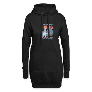 Krankenschwester Krankenpflege Klinik Sanitäter - Hoodie-Kleid - Schwarz - Vorne