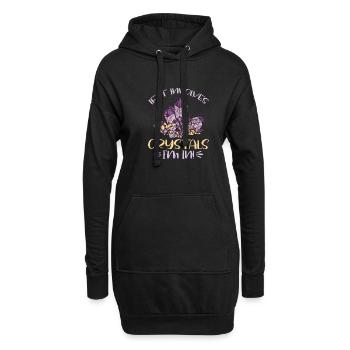 Kristallheilung Krytale Kristalle Und Steine - Hoodie-Kleid - Schwarz - Vorne