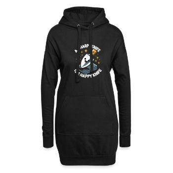 Knife Collector Knife Collection Hunting Fishing - Hoodie-Kleid - Schwarz - Vorne
