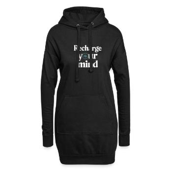 Voyage de guérison émotionnelle vers la pleine conscience et - Sweat-shirt à capuche long Femme - noir - Devant