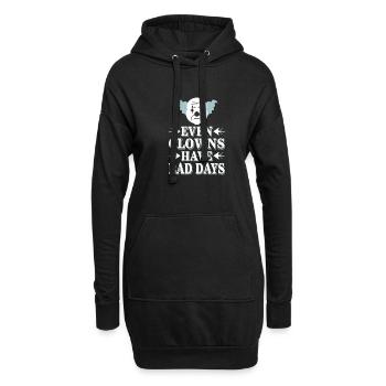 Melancholic Sad Clown Emotional Art Exploring - Hoodie-Kleid - Schwarz - Vorne