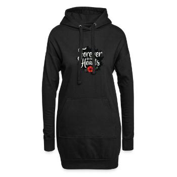 Honor Veterans Day with Patriotism and Military - Hoodie-Kleid - Schwarz - Vorne