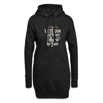 Honorez la Journée des anciens combattants avec le patriotisme et l’armée - Sweat-shirt à capuche long Femme - noir - Devant