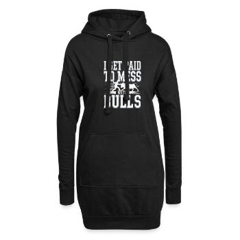 Rodéo Clown Animateur Équitation De Taureau Et Rodéo - Sweat-shirt à capuche long Femme - noir - Devant