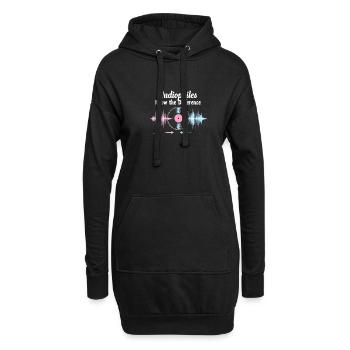 Un son haut de gamme de haute qualité pour la culture audiophile - Sweat-shirt à capuche long Femme - noir - Devant
