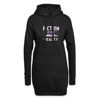 Buchhafter Humor, Witzige Lesezitate, Literarisch - Hoodie-Kleid - Schwarz - Vorne