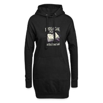 Buchhafter Humor, Witzige Lesezitate, Literarisch - Hoodie-Kleid - Schwarz - Vorne