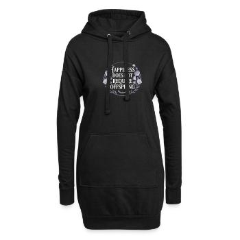 Kinderfrei Nach Wahl Stolz Kinderlosen - Hoodie-Kleid - Schwarz - Vorne