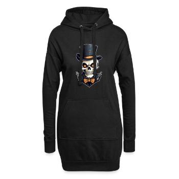 Design d’Halloween effrayant pour la prochaine fête - Sweat-shirt à capuche long Femme - noir - Devant