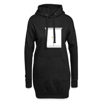 Appartement armoire meubles - Sweat-shirt à capuche long Femme - noir - Devant