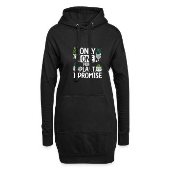 Horticulturist Botanist Only One More Plant - Hoodie-Kleid - Schwarz - Vorne