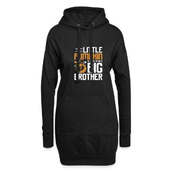 Pregnancy Thanksgiving pumpkin big brother - Hoodie-Kleid - Schwarz - Vorne