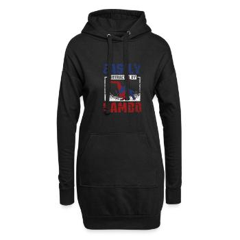Facilement distrait par Sambo - Sweat-shirt à capuche long Femme - noir - Devant