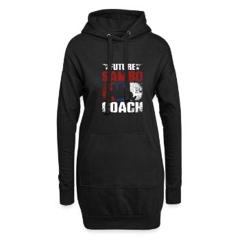 Future sambo trainer coach - Hoodie-Kleid - Schwarz - Vorne