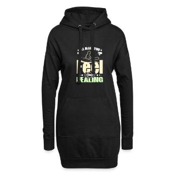 I'll make you feel the healing Massage therapist - Hoodie-Kleid - Schwarz - Vorne