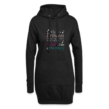 Secrétaire de l’école de princesse - Sweat-shirt à capuche long Femme - noir - Devant