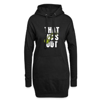 Das war out - Hoodie-Kleid - Schwarz - Vorne