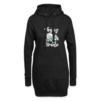 Bridal Shower Team Bride Bridesmaid Vegas Bride - Hoodie-Kleid - Schwarz - Vorne