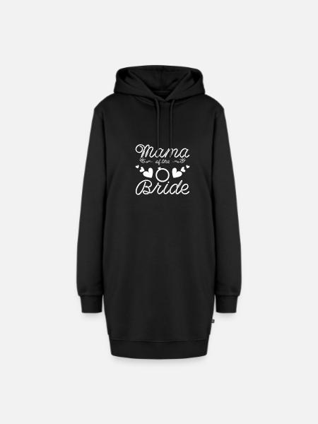 Mother Mom of the Bride Mama of the Bride - Hoodie-Kleid - Schwarz