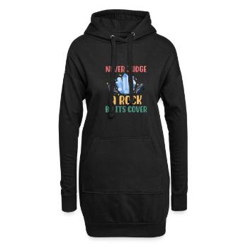 Beurteile einen Stein nie nach seiner Hülle - Hoodie-Kleid - Schwarz - Vorne