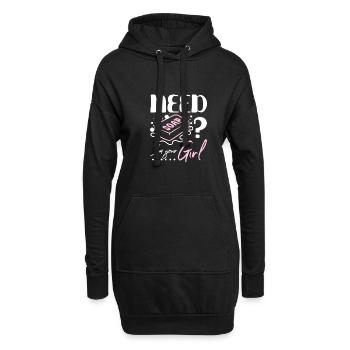 Besoin de savon ? Je suis ta fille - Sweat-shirt à capuche long Femme - noir - Devant