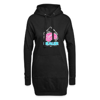 Soap making soap dealer - Hoodie-Kleid - Schwarz - Vorne