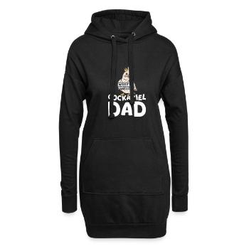 Le plus grand papa calopsitte du monde - Sweat-shirt à capuche long Femme - noir - Devant