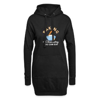 Backen - Chemie, die man essen kann - Hoodie-Kleid - Schwarz - Vorne