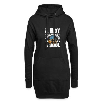 A boy a hermit crab a soul - Hoodie-Kleid - Schwarz - Vorne