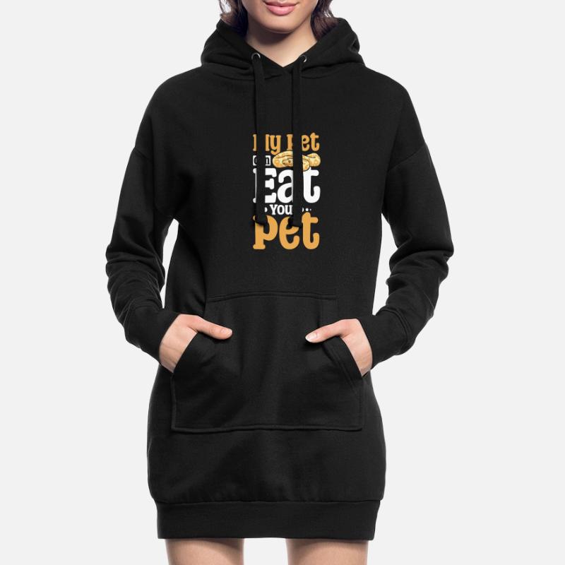 Mon animal de compagnie peut manger votre python royal de compagnie Sweat-shirt à capuche long Femme